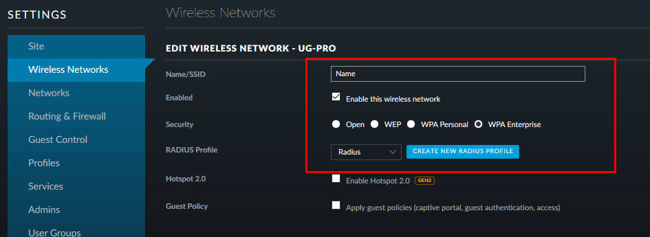 WiFi Enterprise. FreeRadius + FreeIPA + Ubiquiti - 4