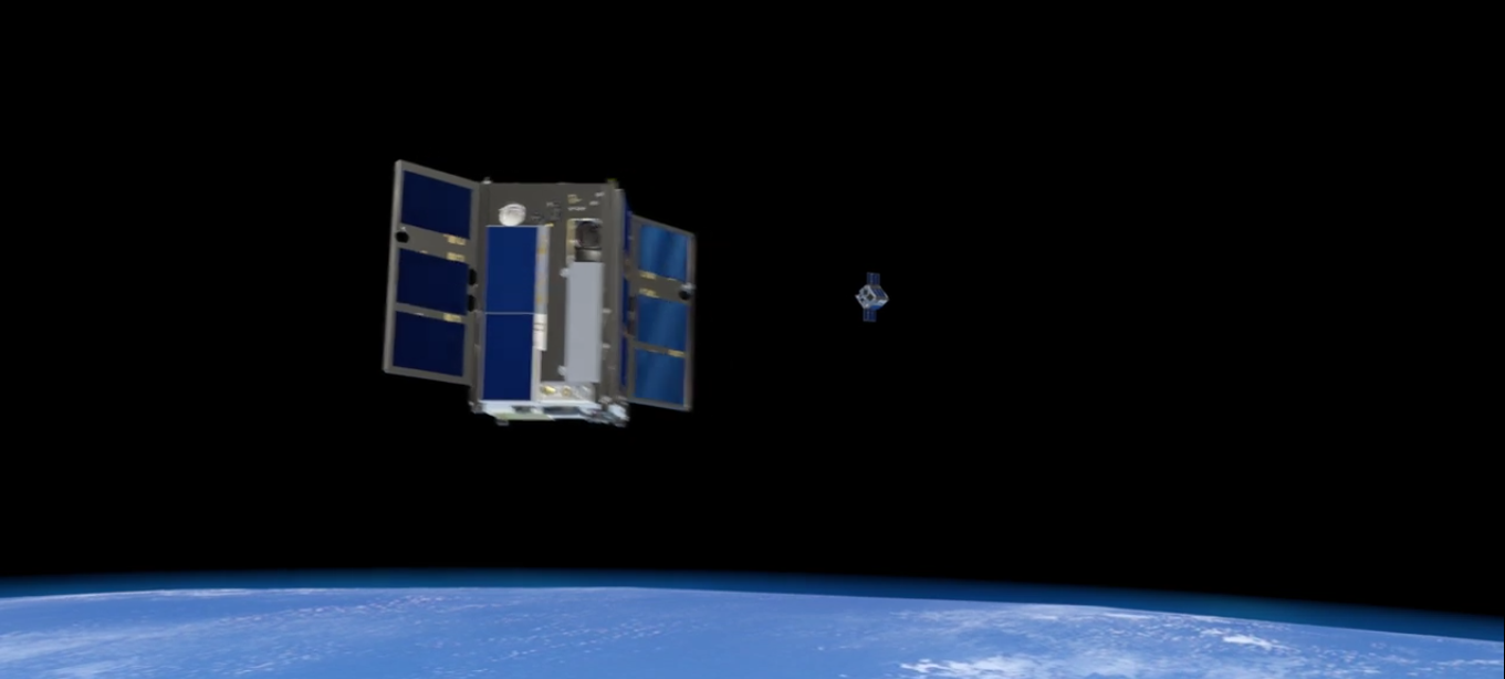 В NASA испытали систему автономного управления одного микроспутника другим - 1