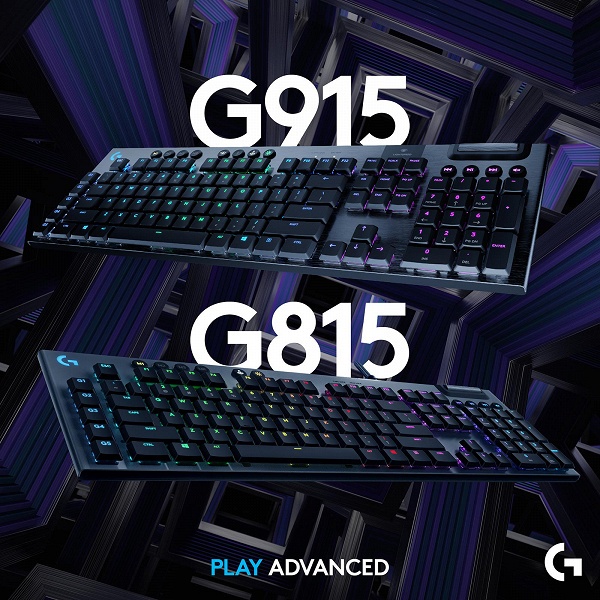 Представлены механические игровые клавиатуры Logitech G915 Lightspeed и G815 Lightsync RGB