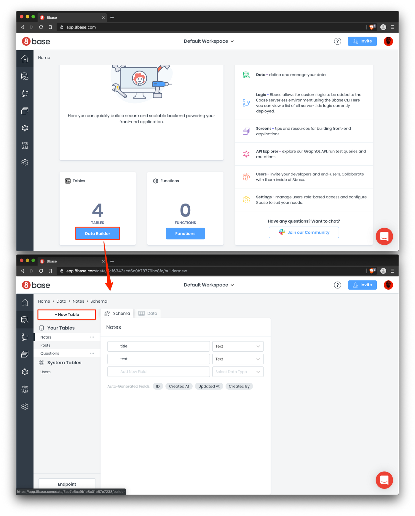 Создание приложения Sticky Notes с использованием 8base, GraphQL и React - 4 image
