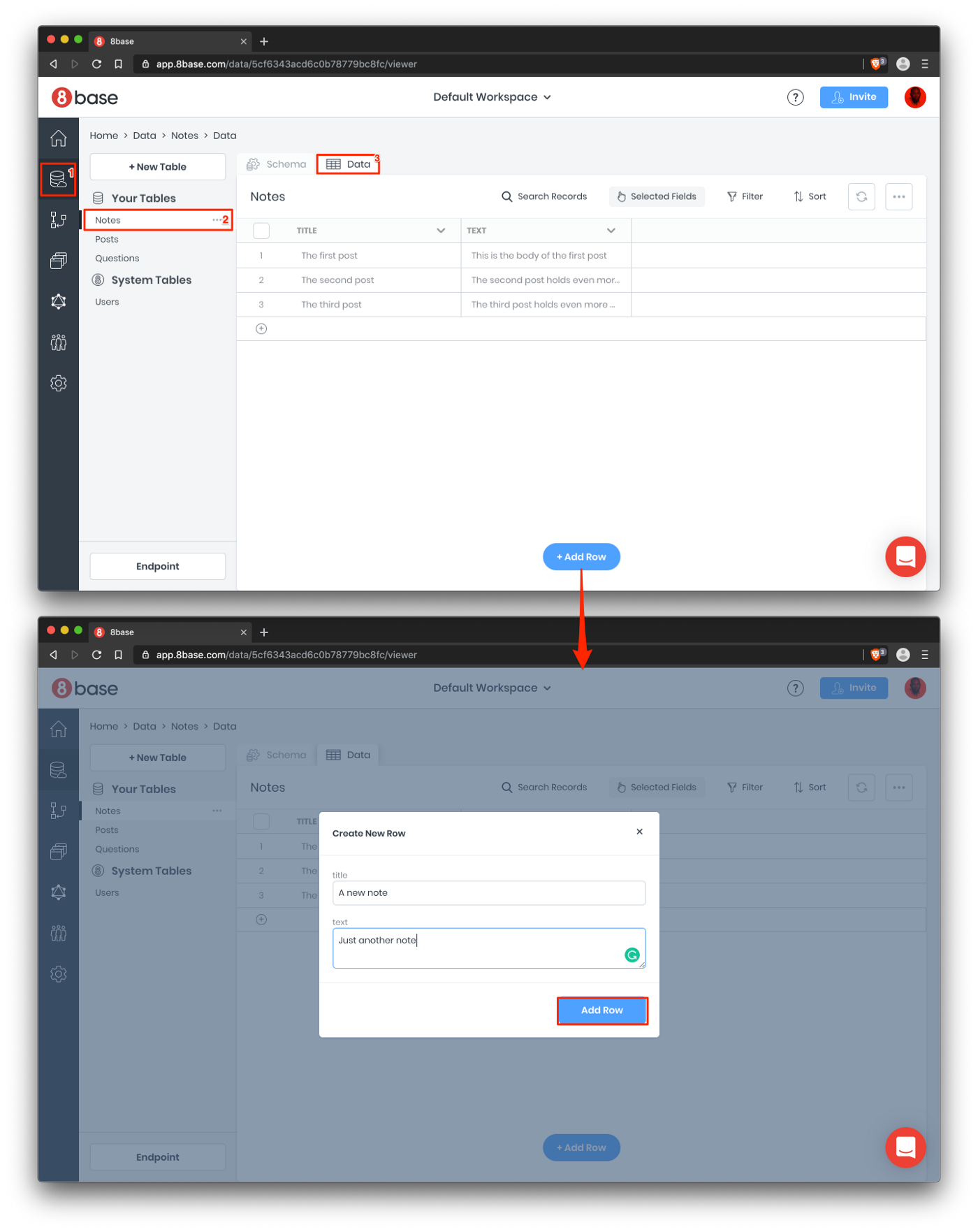 Создание приложения Sticky Notes с использованием 8base, GraphQL и React - 8 image