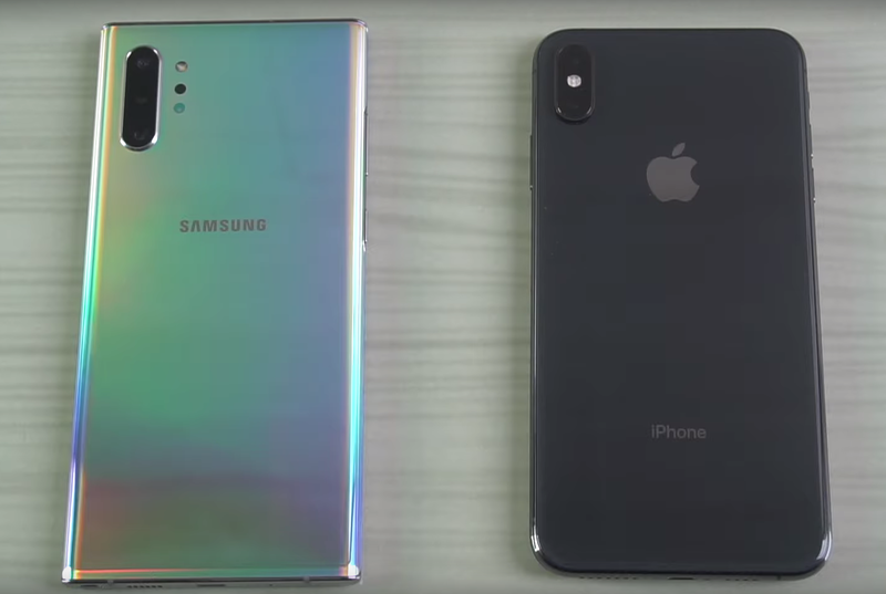 Samsung Galaxy Note10+ против Apple iPhone XS Max: кто быстрее?