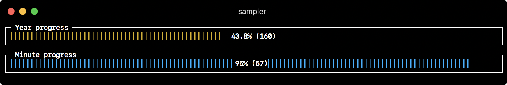 Sampler. Консольная утилита для визуализации результата любых shell команд - 5