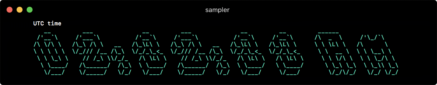 Sampler. Консольная утилита для визуализации результата любых shell команд - 7