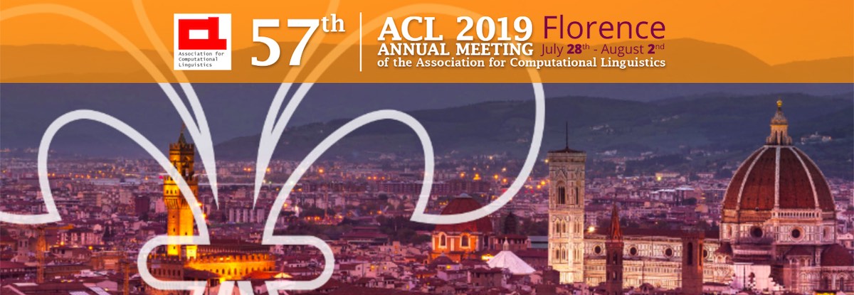 Заметки с конференции ACL 2019 - 1