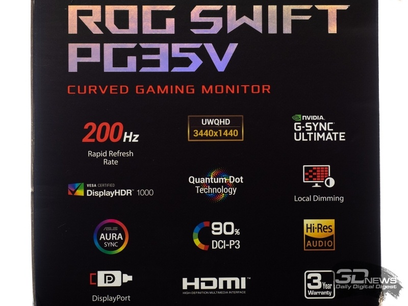 Новая статья: Обзор игрового UWQHD-монитора ASUS ROG Swift PG35VQ: новый этап развития