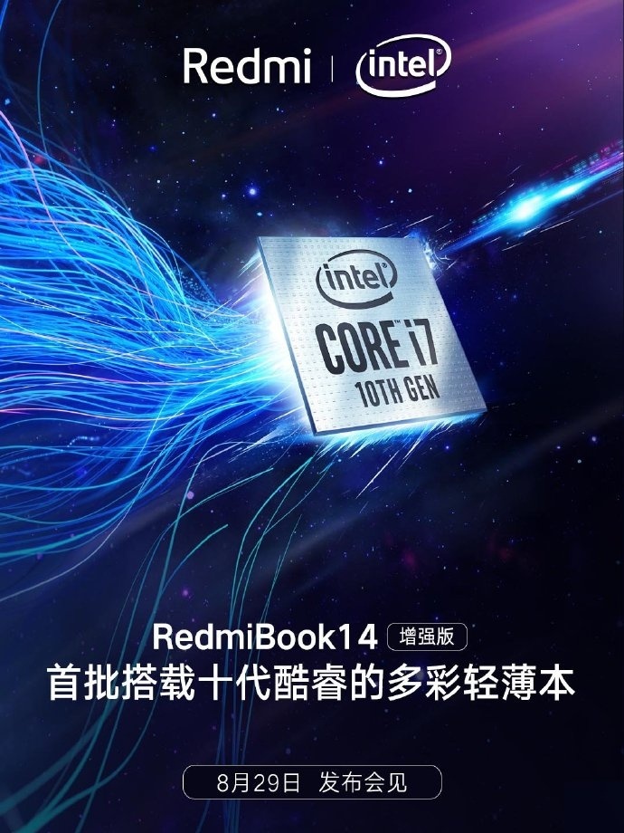 Новый ноутбук RedmiBook 14 получит чип Intel Core десятого поколения