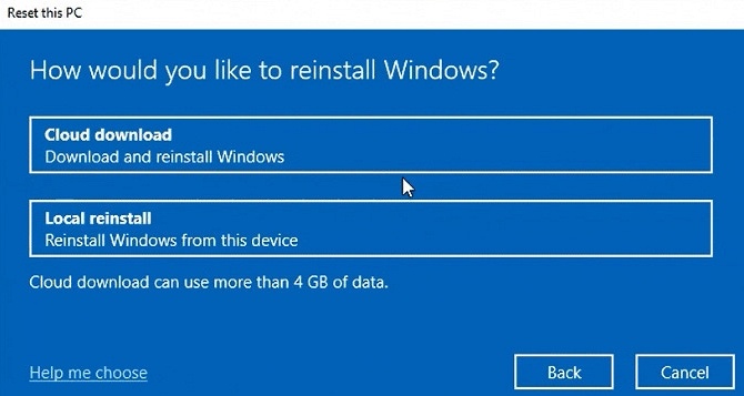В сборке Windows 10 Insider Preview Build 18970 операционную систему можно переустановить из облака - 1