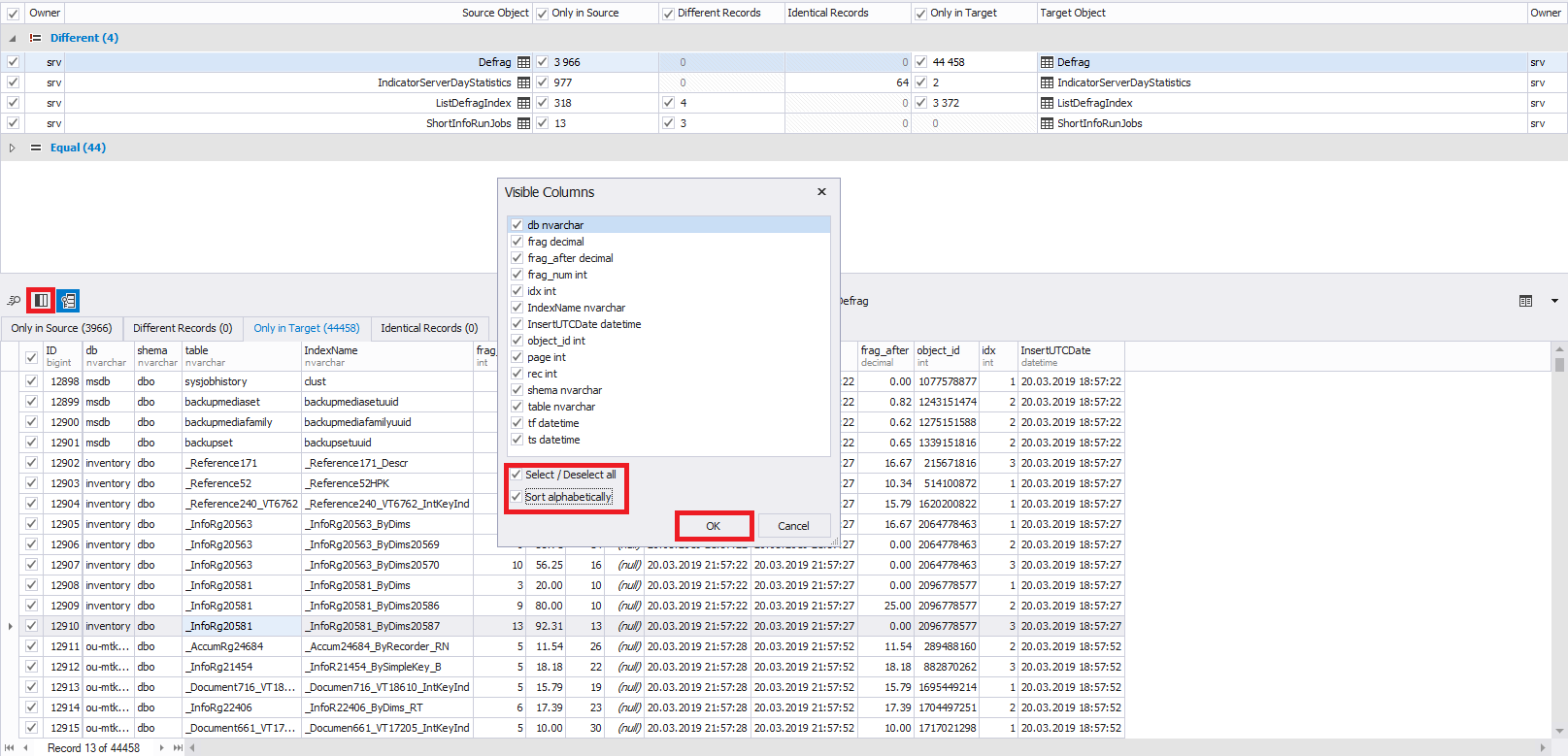 Сравнение компараторов для синхронизации схем и данных баз данных MS SQL Server - 38