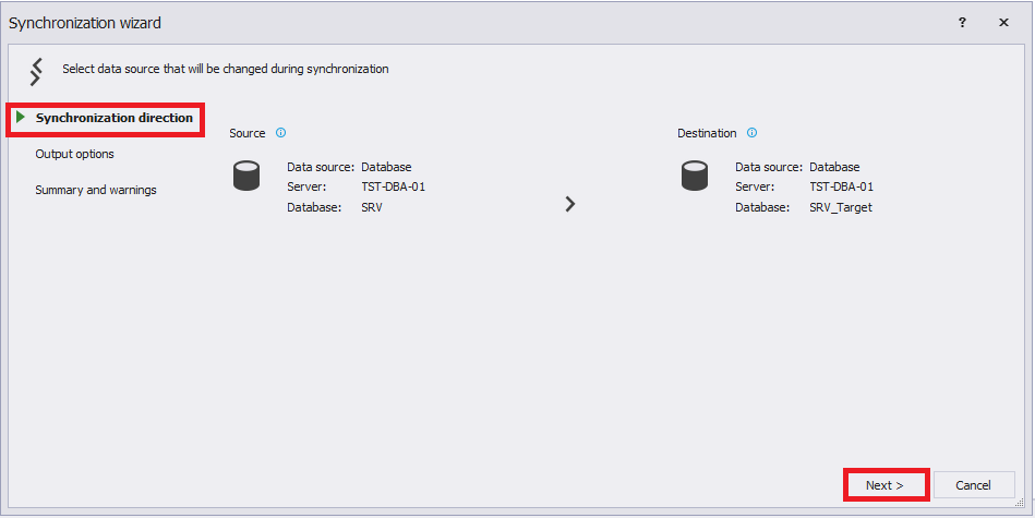 Сравнение компараторов для синхронизации схем и данных баз данных MS SQL Server - 73