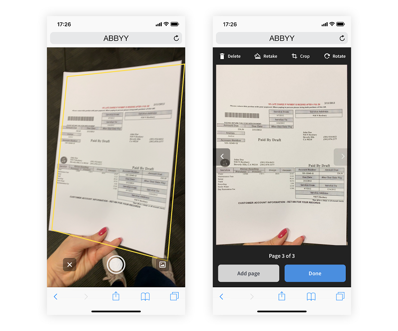 ABBYY Mobile Web Capture: Качественные фотографии документов прямо в браузере смартфона - 2