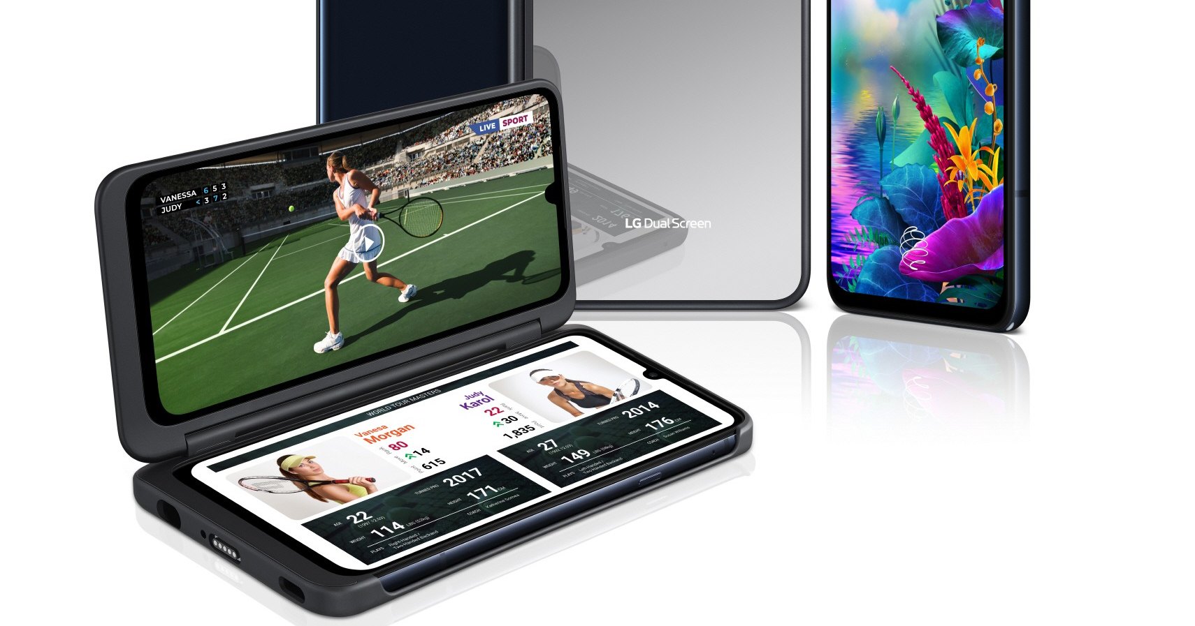 LG представила смартфон с чехлом, добавляющим ему два экрана