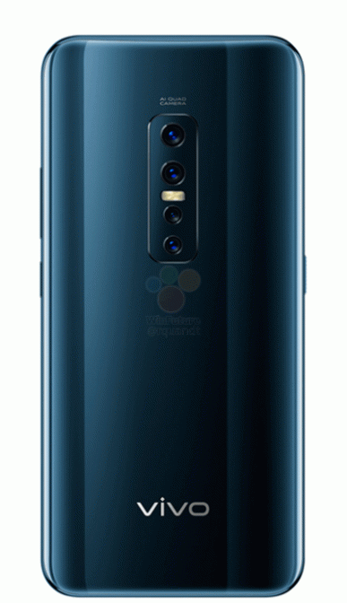 Сдвоенная вдвижная фронтальная камера и основная четырехмодульная: опубликованы изображения и характеристики смартфона Vivo V17 Pro