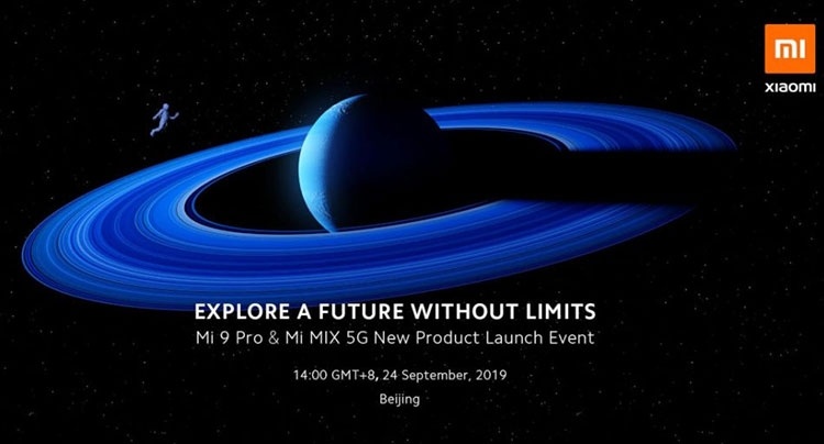 Xiaomi Mi 9 Pro 5G со SD855+ и 12 Гбайт ОЗУ, а также концепт Mi Mix 4 5G представят 24 сентября