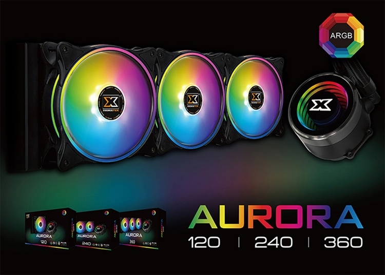 Xigmatek Aurora: трио СЖО с яркой подсветкой ARGB LED