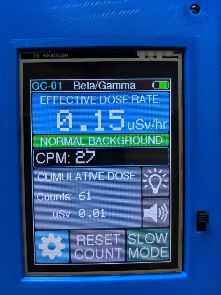 Самодельный счётчик Гейгера на ESP8266 с сенсорным экраном - 15