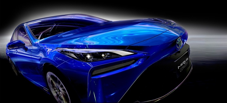 Новый водородный автомобиль Toyota Mirai удивляет внешностью