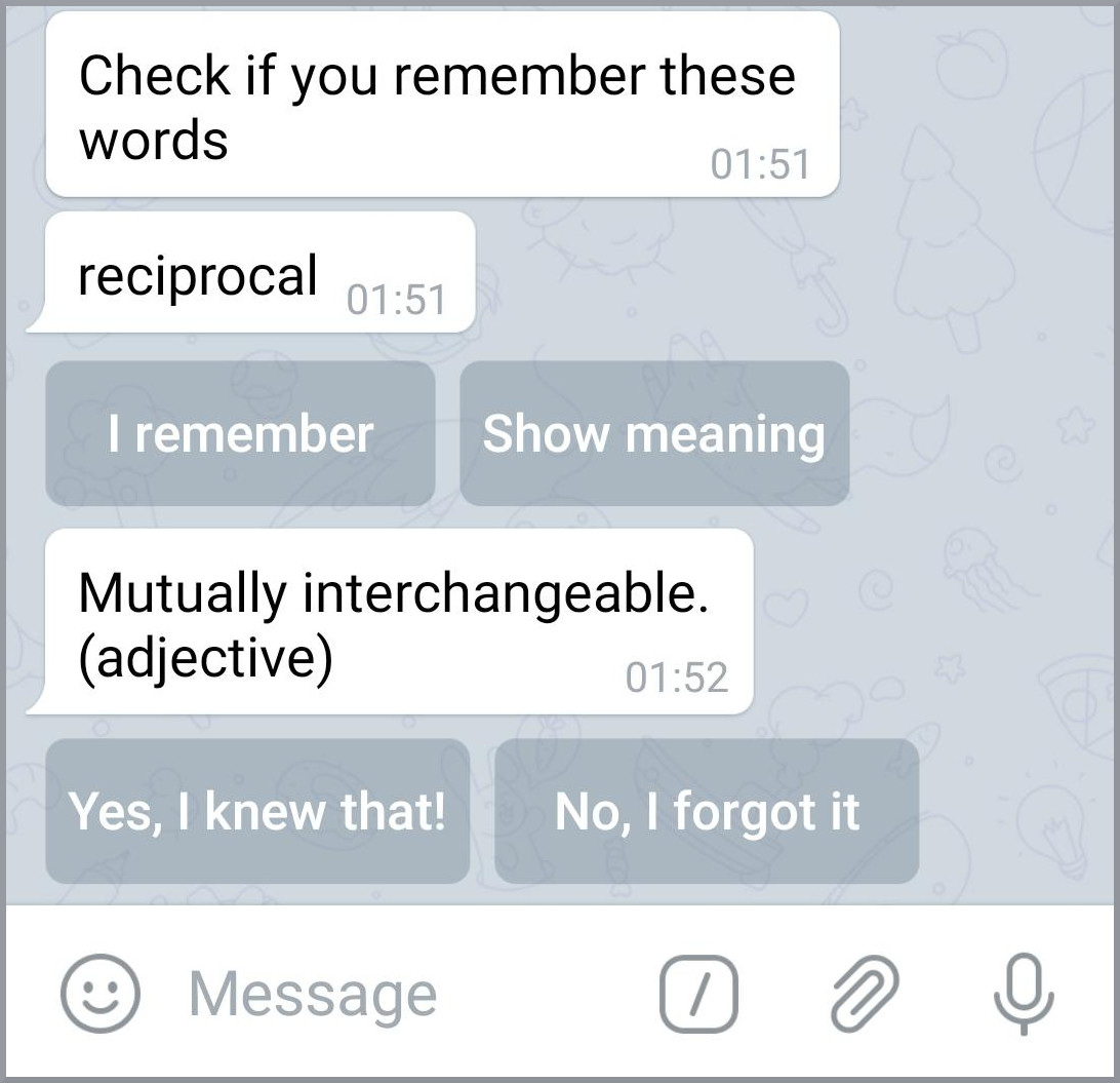 Telegram бот для изучения языков - 5