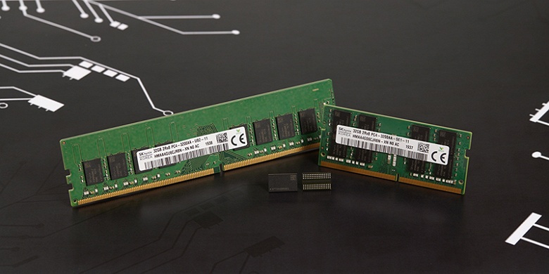 Специалисты SK hynix разработали память DRAM DDR4 плотностью 16 Гбит, рассчитанную на выпуск по нормам 1Z нм