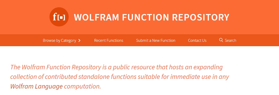 Wolfram Function Repository: открытый доступ к платформе для расширений языка Wolfram - 1