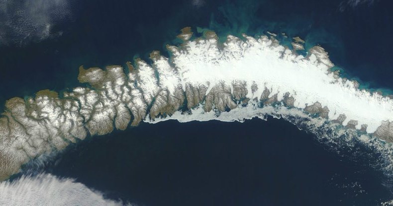 5 новых островов показались из-под тающего ледника в Арктике