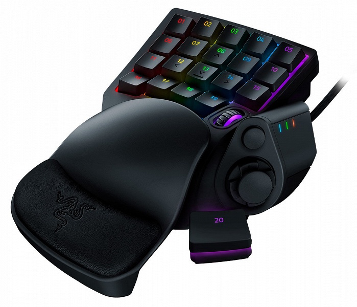 В необычной игровой клавиатуре Razer Tartarus Pro используются аналоговые оптические переключатели