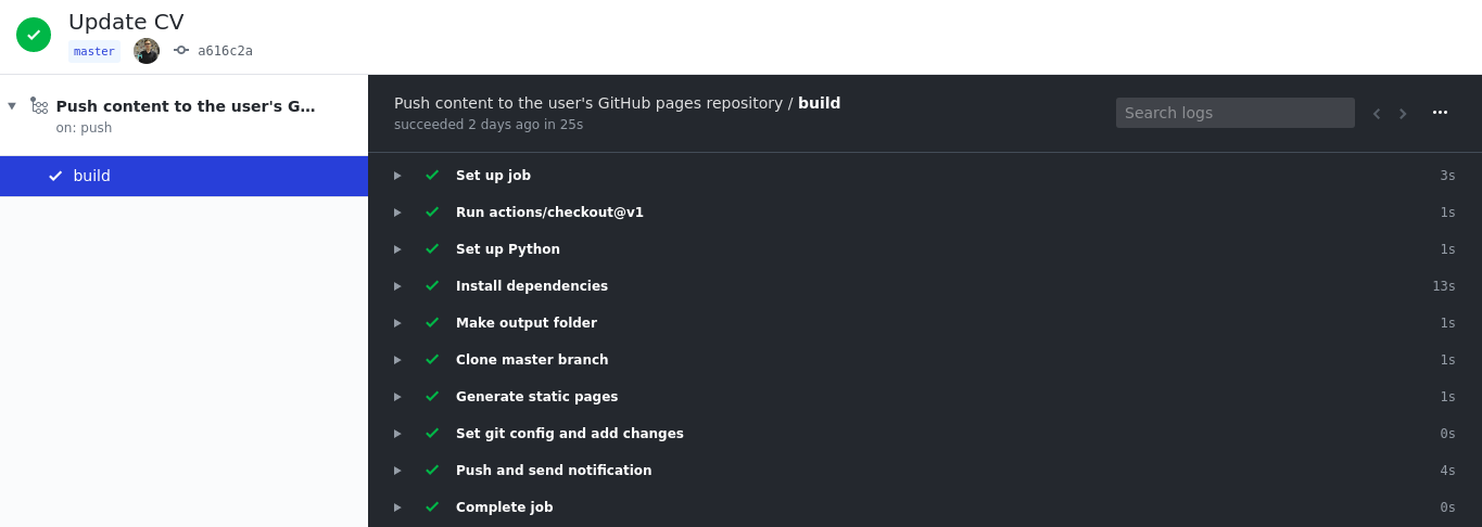 GitHub Actions как CI-CD для сайта на статическом генераторе и GitHub Pages - 4