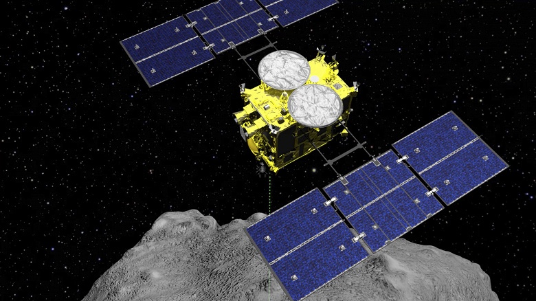 Космический аппарат Hayabusa2, бомбардировавший астероид, возвращается домой