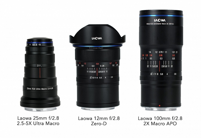 Три модели объективов Laowa стали доступны в вариантах с креплениями Canon RF и Nikon Z 