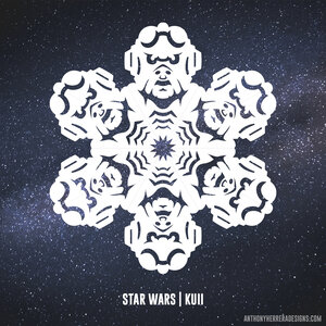 Снежинки в стилистике StarWars своими руками (upd. 2019) - 3