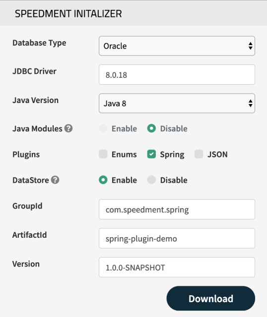 Java-Spring: Как полностью сгенерировать CRUD REST API с помощью Speedment - 2