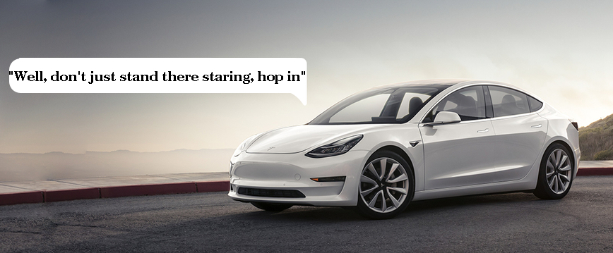 Автомобили Tesla смогут поговорить с пешеходами - 1