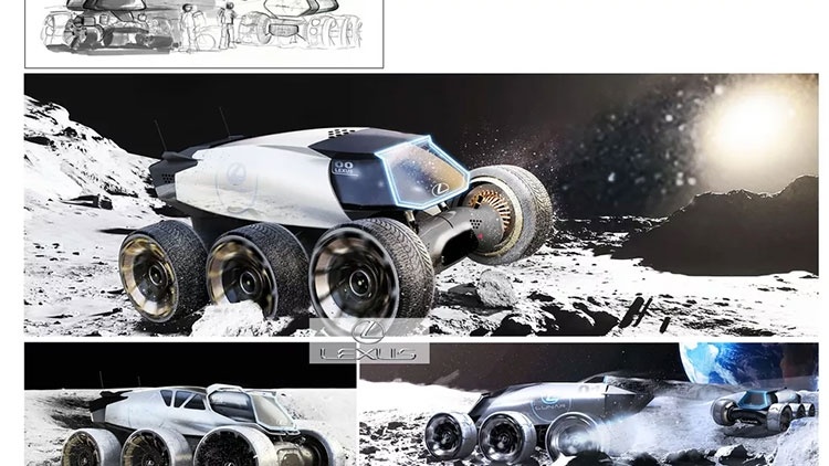Lexus предложила 7 нереальных транспортных средств для Луны