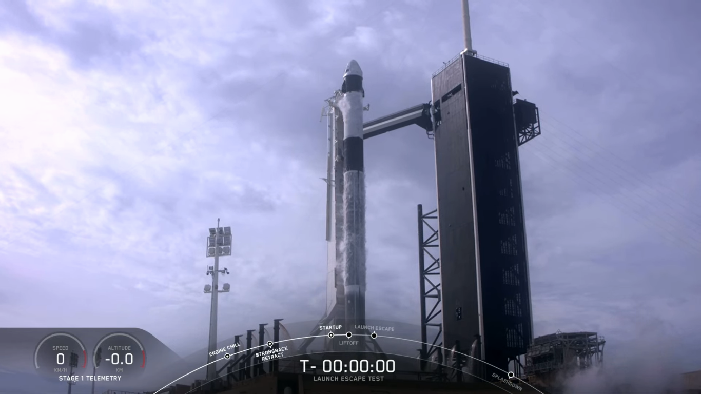 SpaceX успешно провела испытание системы спасения корабля Crew Dragon - 13