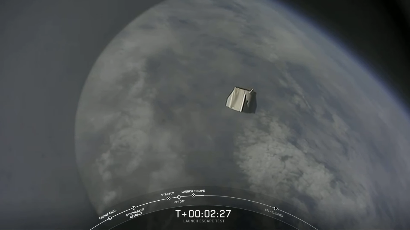 SpaceX успешно провела испытание системы спасения корабля Crew Dragon - 27