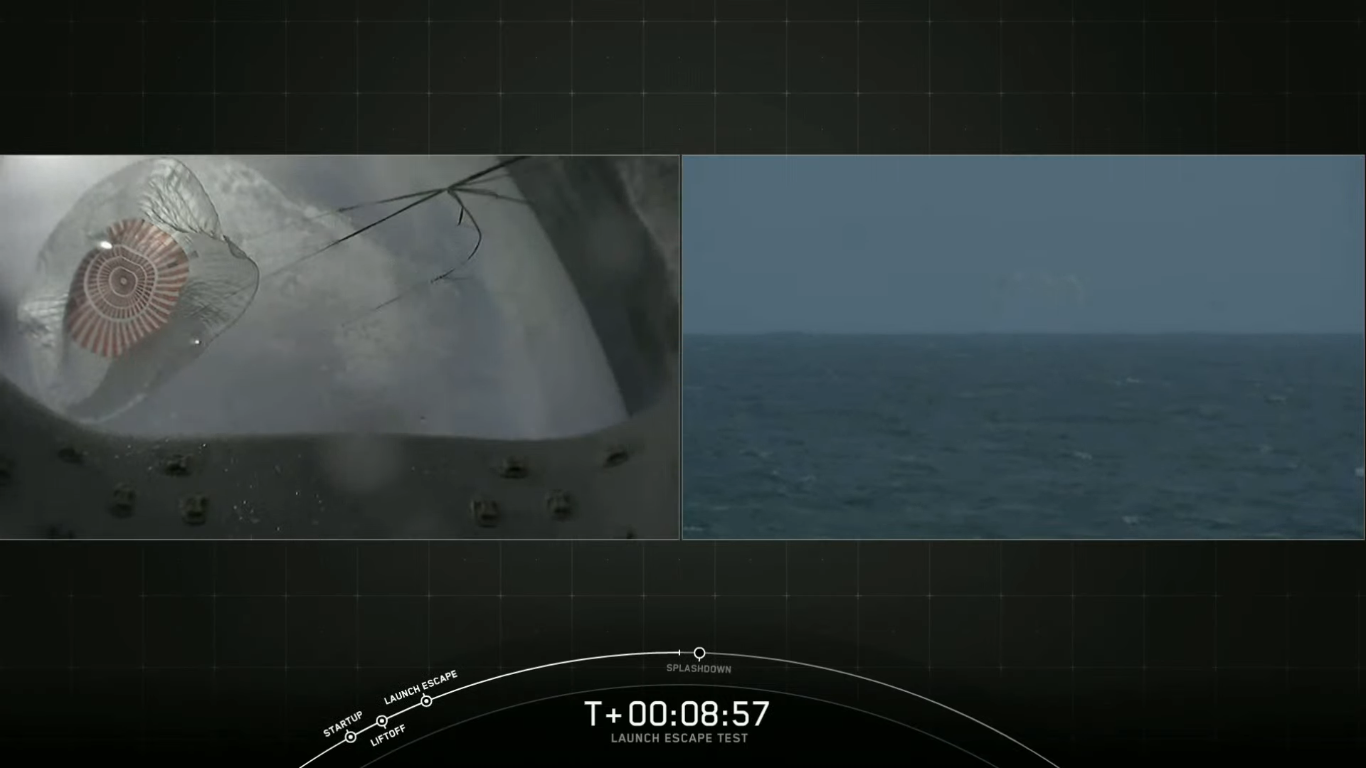 SpaceX успешно провела испытание системы спасения корабля Crew Dragon - 34