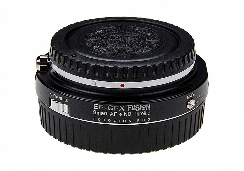 Адаптер Fotodiox Vizelex Cine ND Throttle Fusion Smart AF позволяет использовать объективы Canon EF с камерами Fujifilm GFX