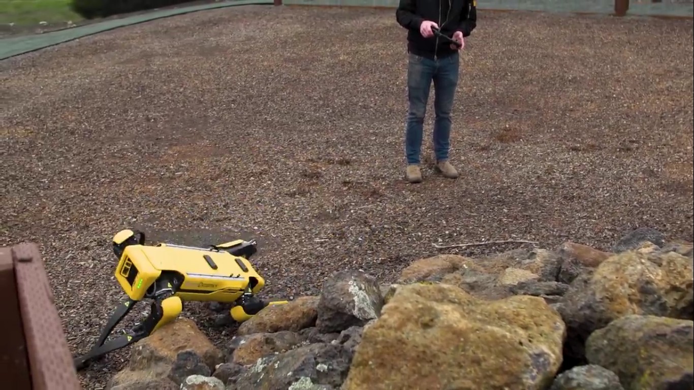 Адам Севидж начал годовое тестирование робота Boston Dynamics Spot на YouTube-канале Tested - 12