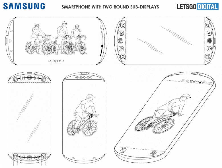 Samsung показала первый смартфон с овальным дисплеем