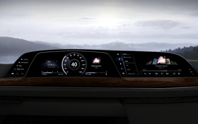 Внедорожник Cadillac Escalade первым получит изогнутый дисплей OLED