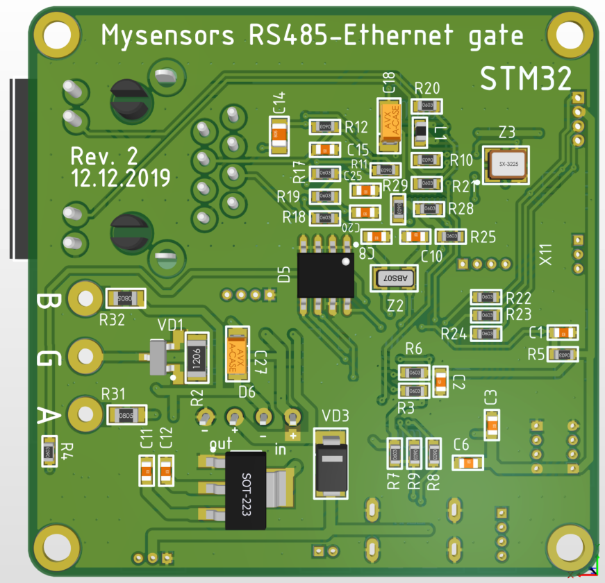 IoT шлюз Ethernet-RS485 на базе STM32 - 8