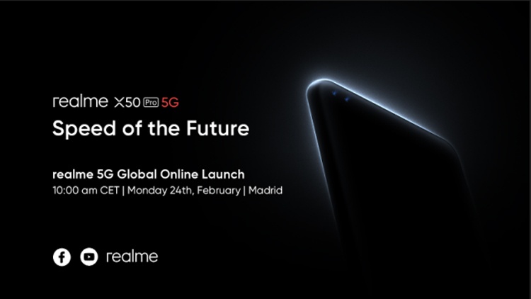 Глобальная презентация смартфона-флагмана Realme X50 Pro 5G пройдёт в онлайне