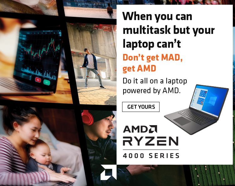 Новая кампания AMD делает упор на многозадачность ноутбуков, использующих APU Renoir