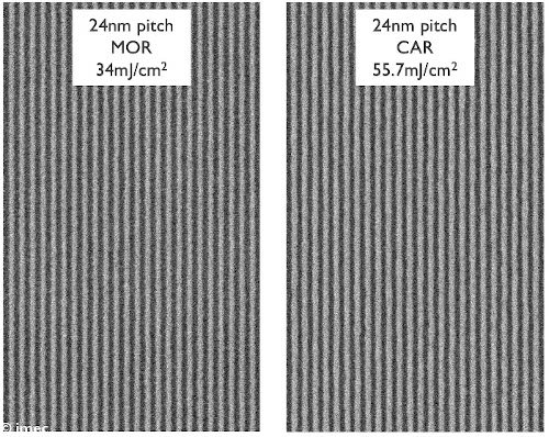 Imec и ASML показали получение линий с шагом 24 нм с использованием EUV-литографии с одной экспозицией 