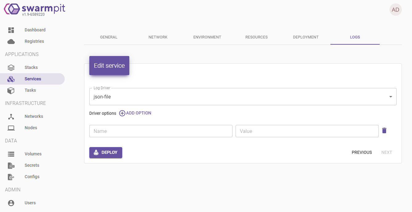 Управление кластером Docker Swarm с помощью Swarmpit - 10 image