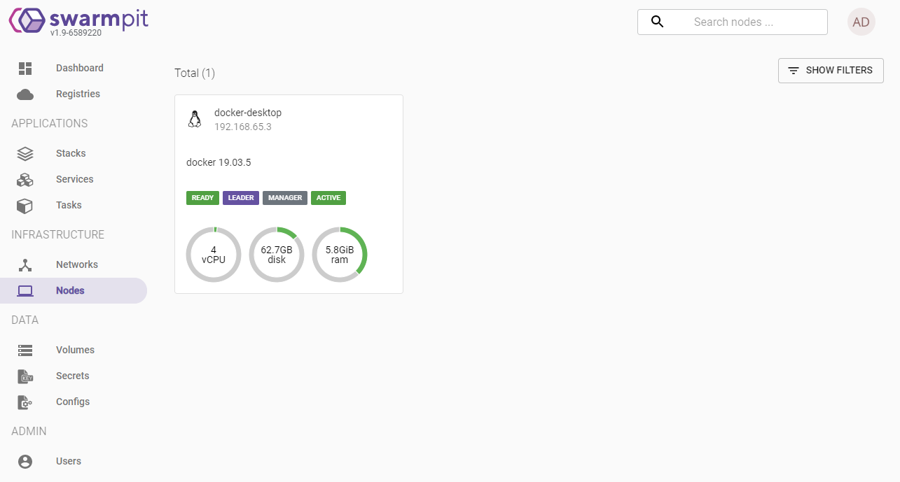 Управление кластером Docker Swarm с помощью Swarmpit - 12 image