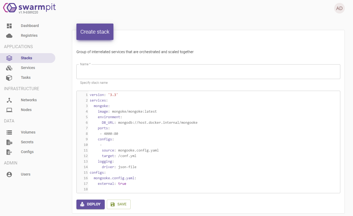 Управление кластером Docker Swarm с помощью Swarmpit - 16 image