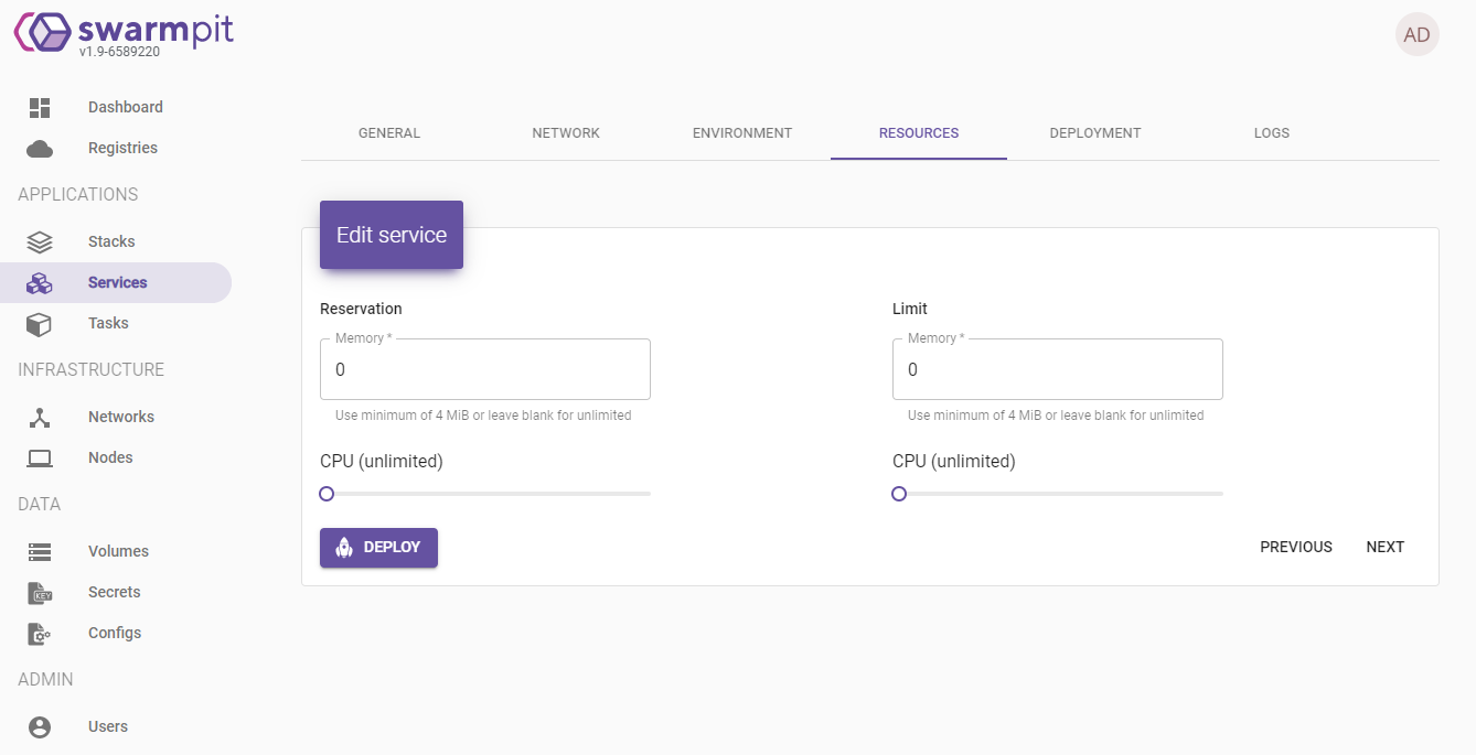 Управление кластером Docker Swarm с помощью Swarmpit - 8 image
