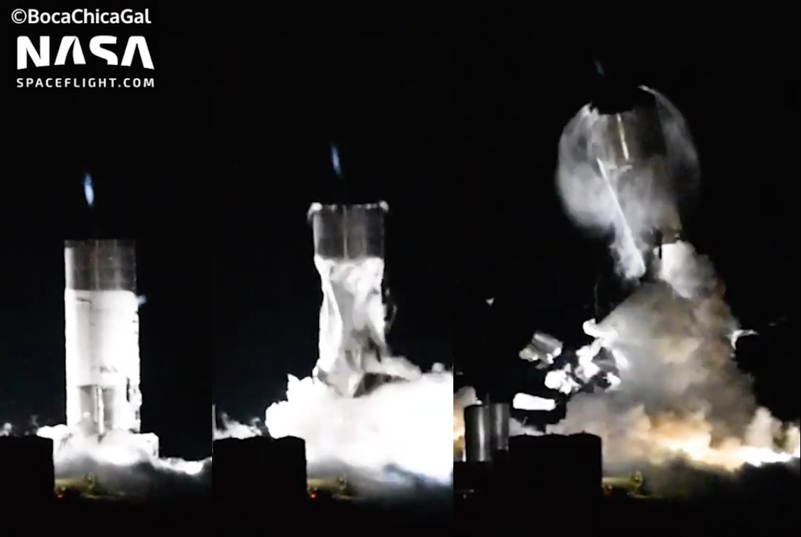 SpaceX провела испытание прототипа Starship SN1, которое закончилось взрывом - 1