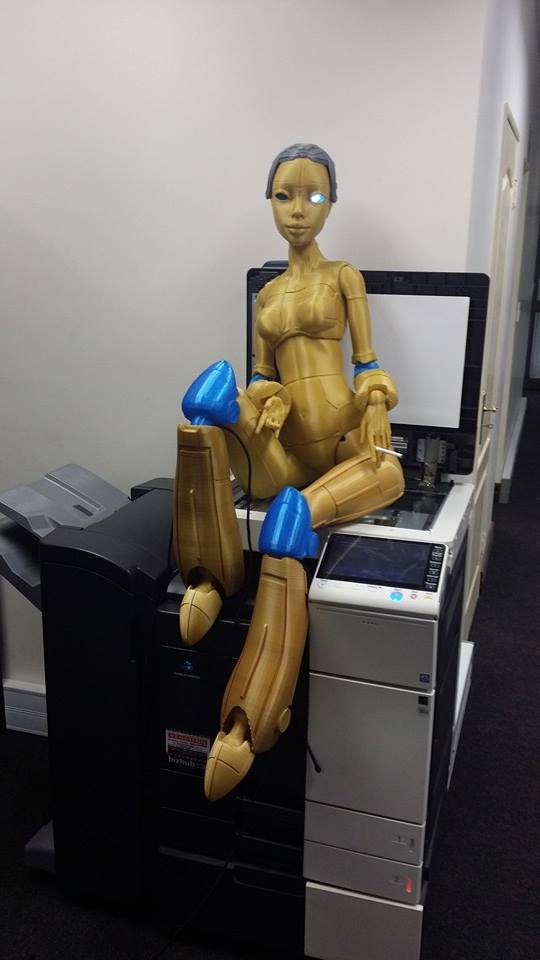 Роботика — 3D-печатная кукла ростом с человека - 3